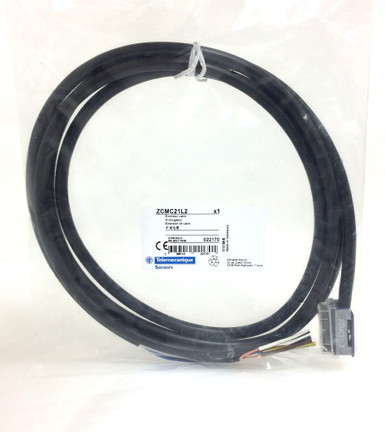 Schneider Electric ZCMC21L2 - Connecteur Pré-Câblé 2P 1O+1F - Câble 2m - Sécurité Rupture Brusque - Norme EN50047 - 7