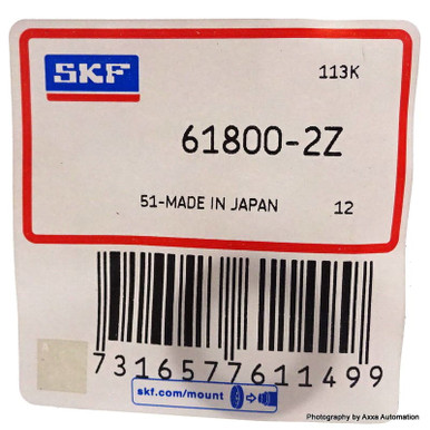 Ball Bearing 61800-2Z SKF 19mm 618002Z Pack of 10 - Axxa - Motor ...