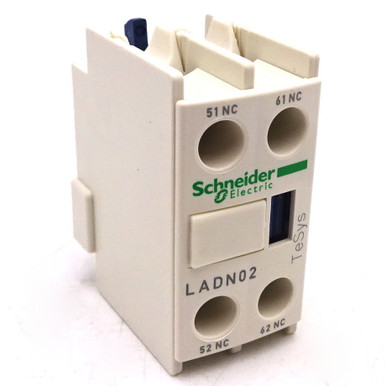 Contact Block LADN02 Schneider 2NC - Axxa - Motor Control & Automation