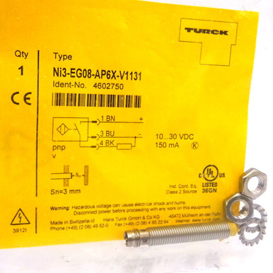 Ni4U EG08 RP6X V1131 | Sensore di prossimà Cilindro filettato Turck