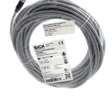 Sensor Connector Cable 2095891 Sick 20m M8 4-pin straight YF8U14 ...