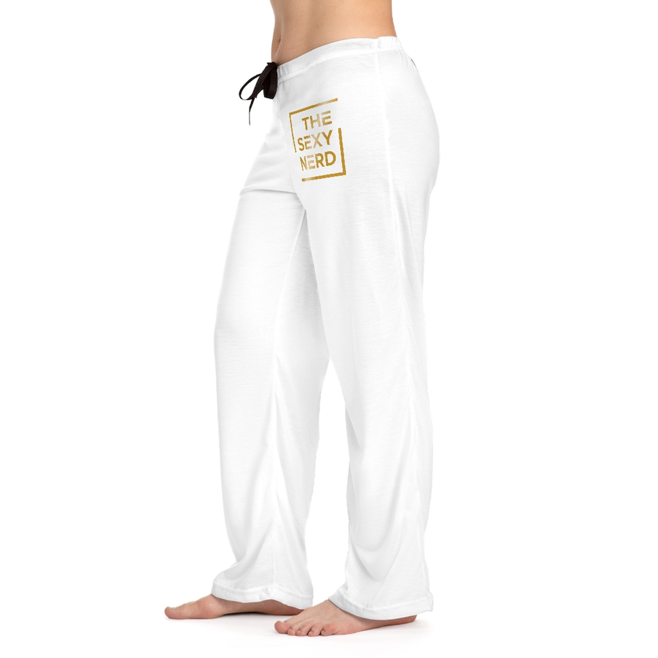 Women's Pajama Pants Gold Logo - The Sexy Nerd