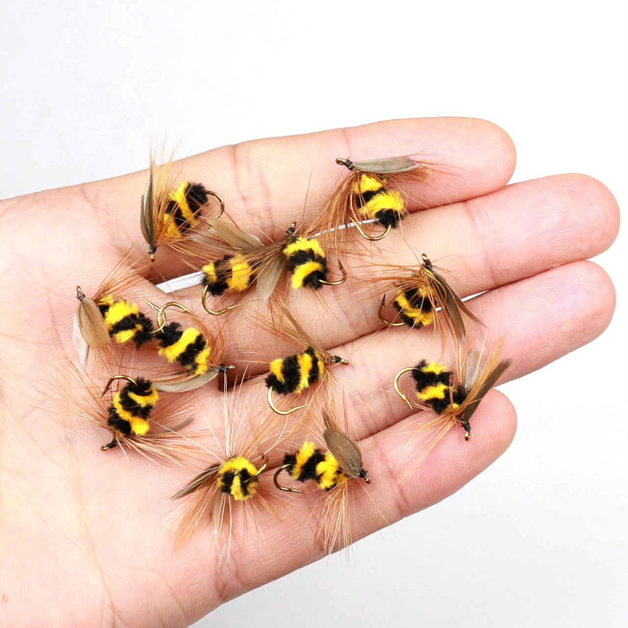 10 New Bionic Bumble Bee Wasp Fly Fishing Flies