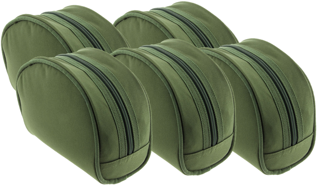 5x NGT Deluxe Green Big Pit Reel Case - Fishing in Tackle