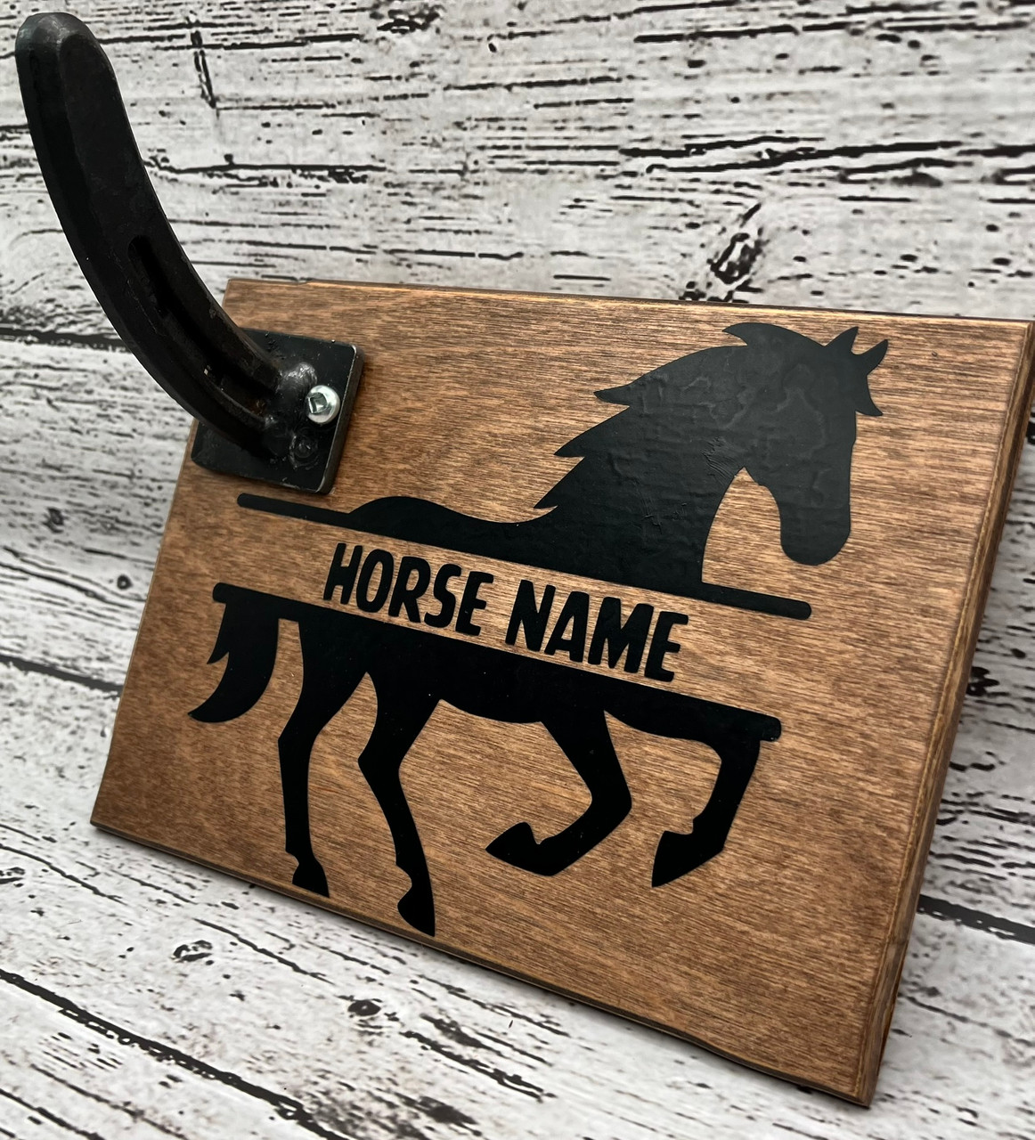Customized Stall Signs and Halter/Bridle Hooks - Equi-Market Harness ...