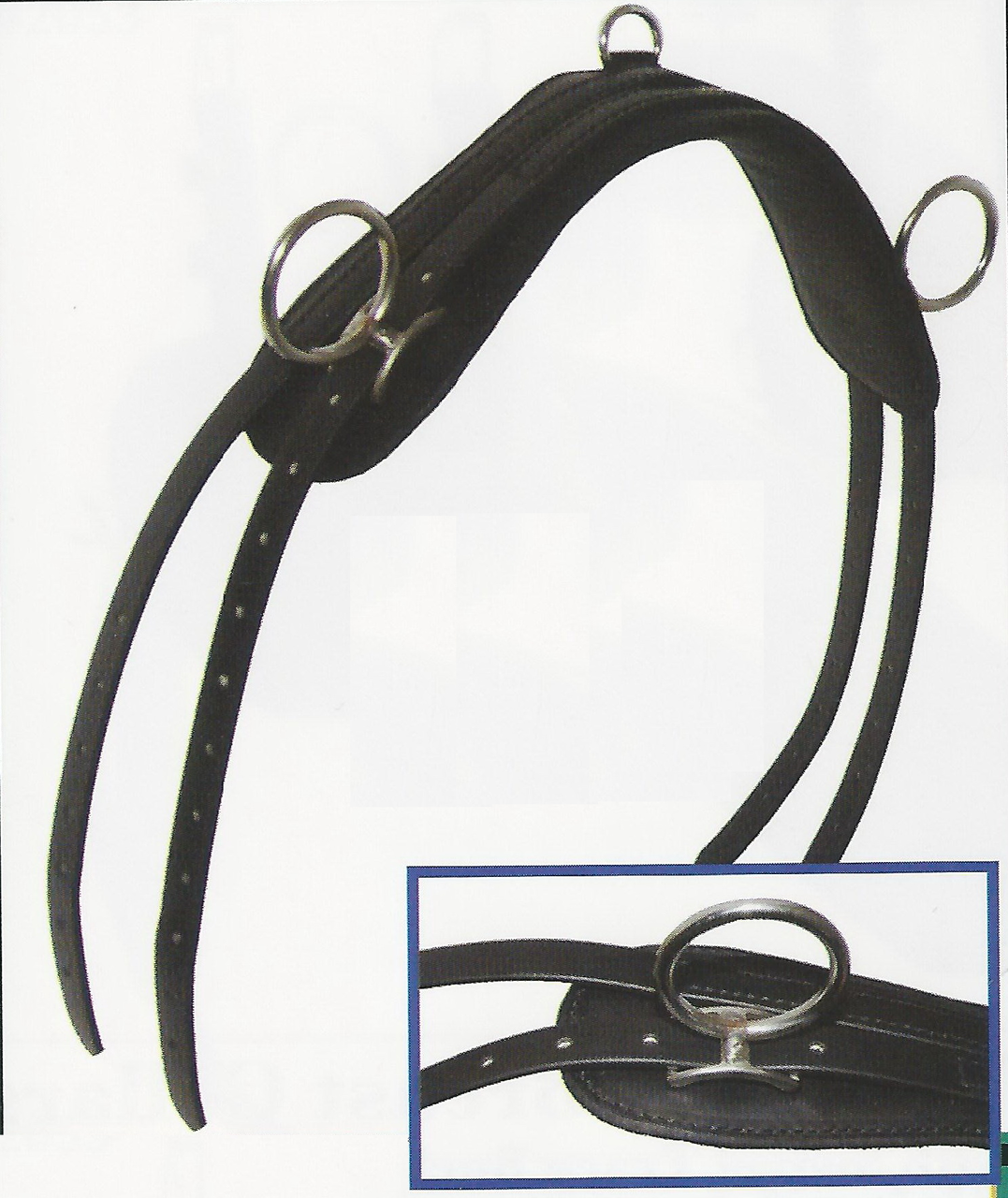 Neck Strap with Adjustable Terrets (place the rein terret where you need it) EquiMarket