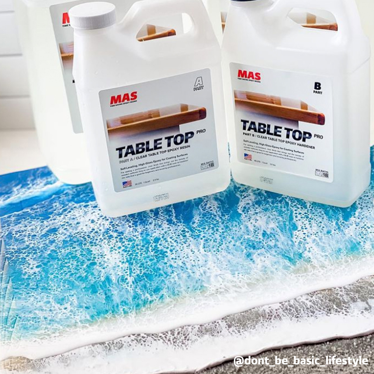 Promise Epoxy Clear Table Top Epoxy Resin 4 Gallons (2 Gallon Resin + 2  Gallon Hardener) Bundle Kit with Accessories