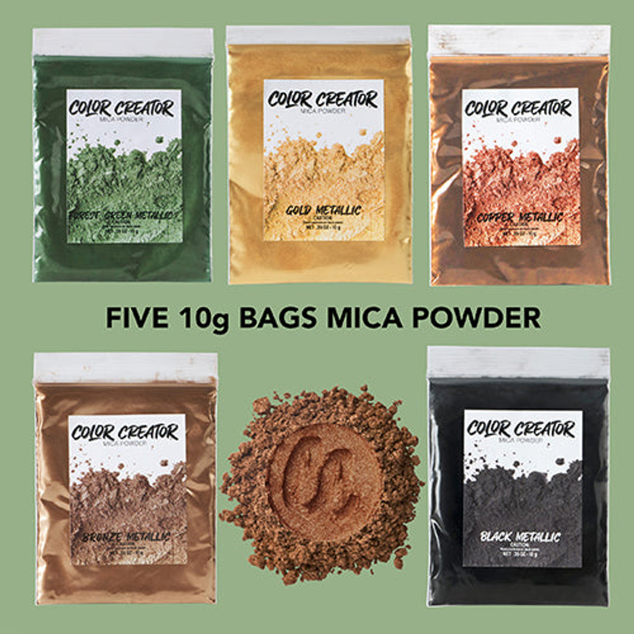 Color Creator Pacific Ocean 12 Pack Mica Powders Alcohol Inks