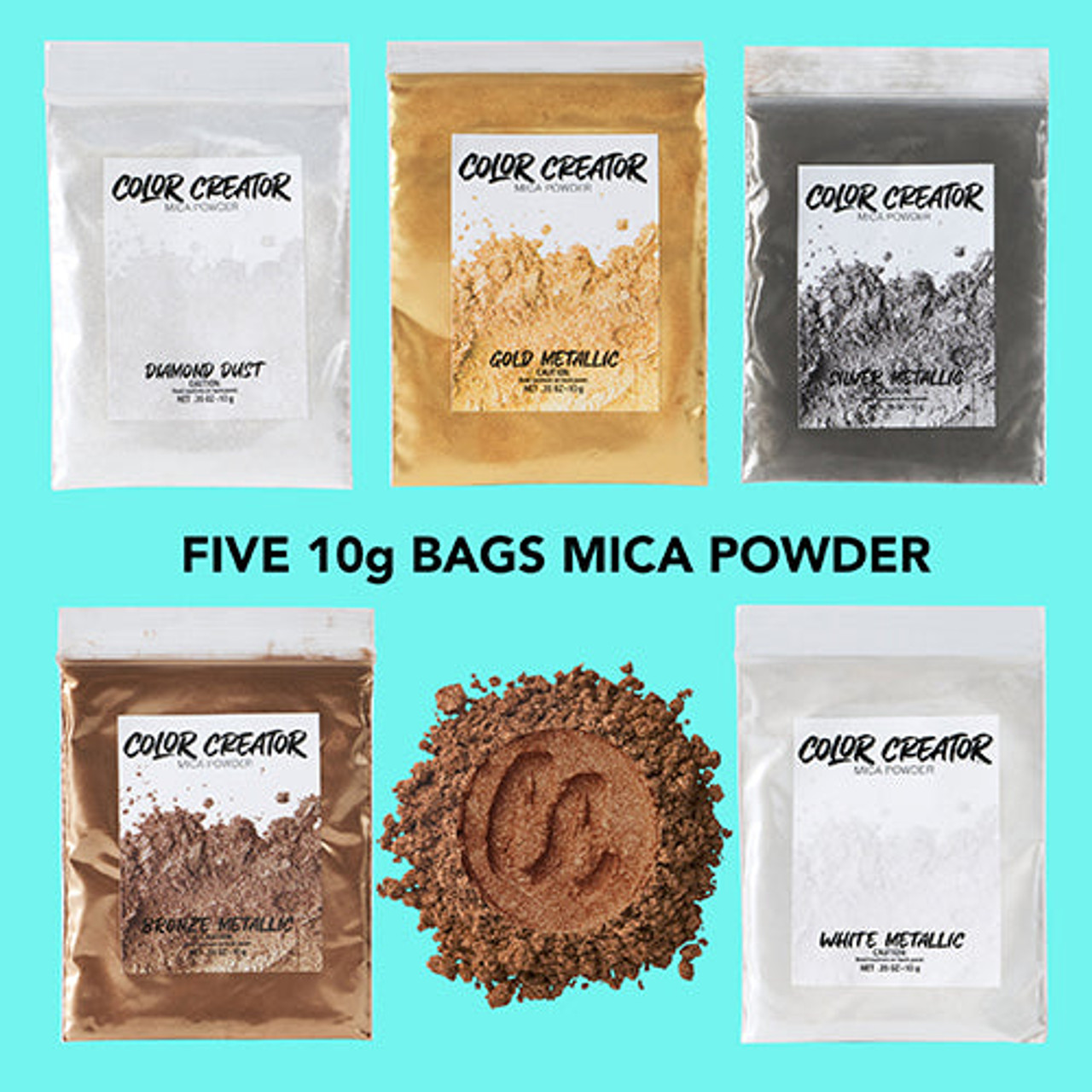 Mica Powder Dyes and Colorants for Resin Art