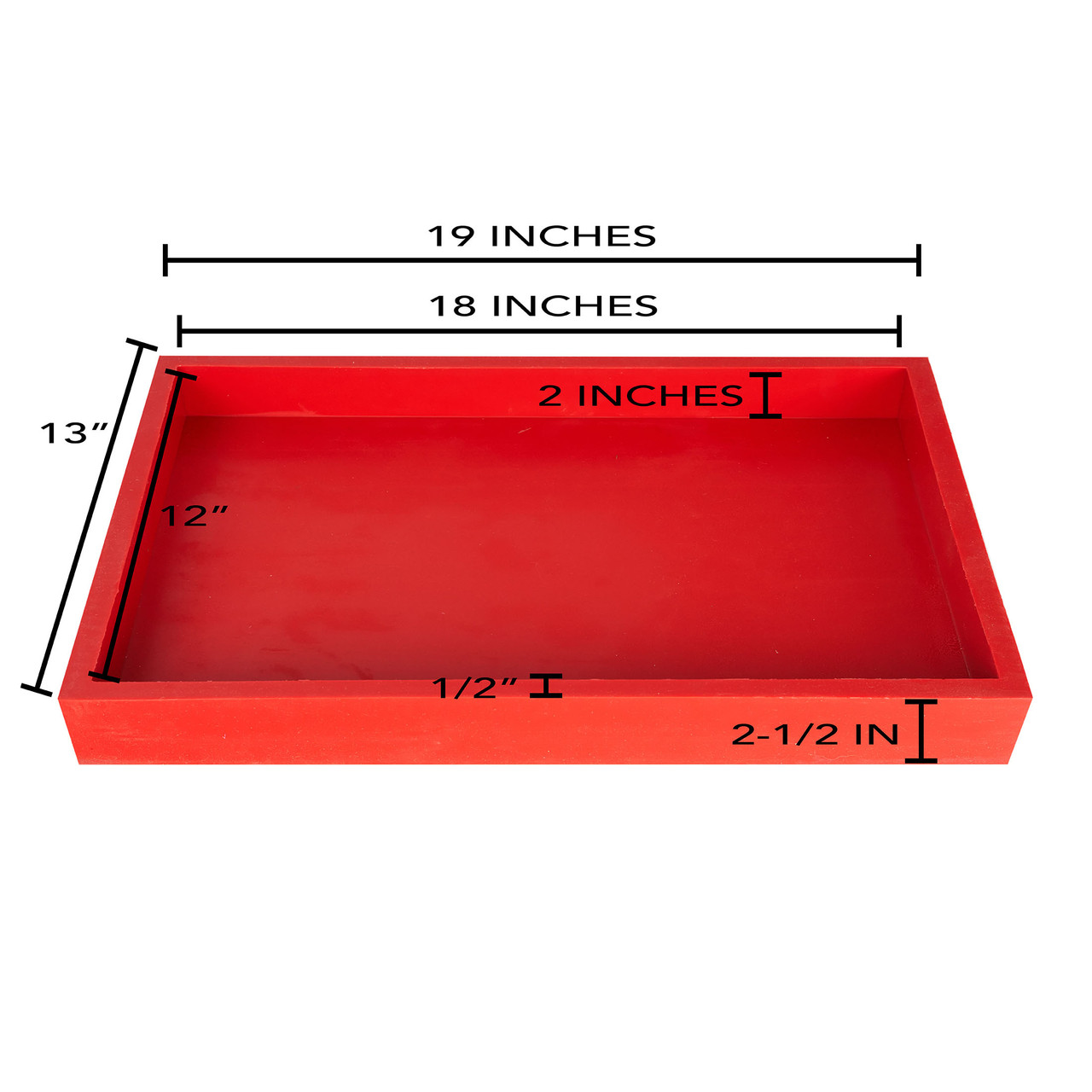 18x14 Inch 18x12 Inch Silicone Mold for Epoxy Resin Tray, Reusable