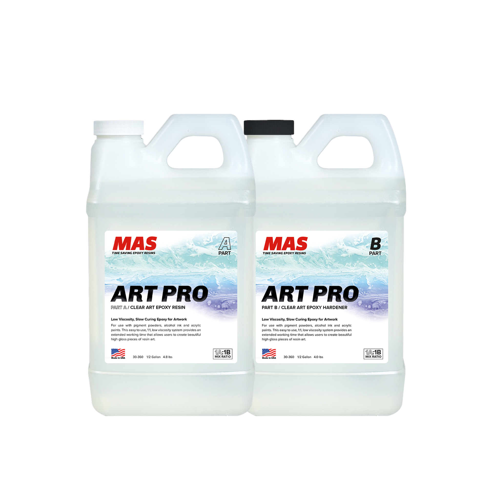 2液性 MAS epoxy resin 約4キロ(1ガロン)セット-