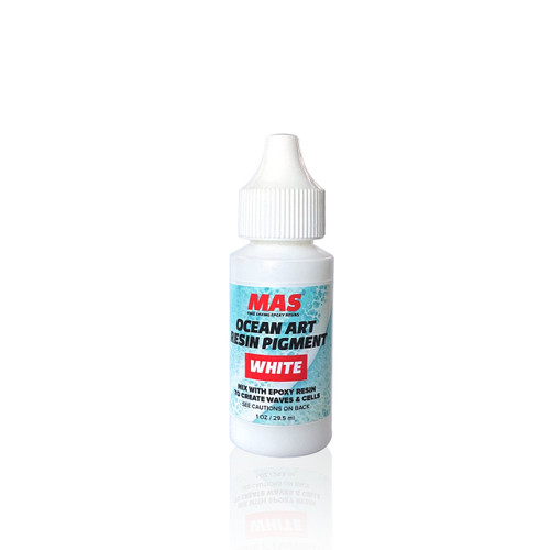 MAS Epoxies Ocean Art Resin White Pigment - The perfect colorant for recreating resin lacing, cells and waves in your resin art