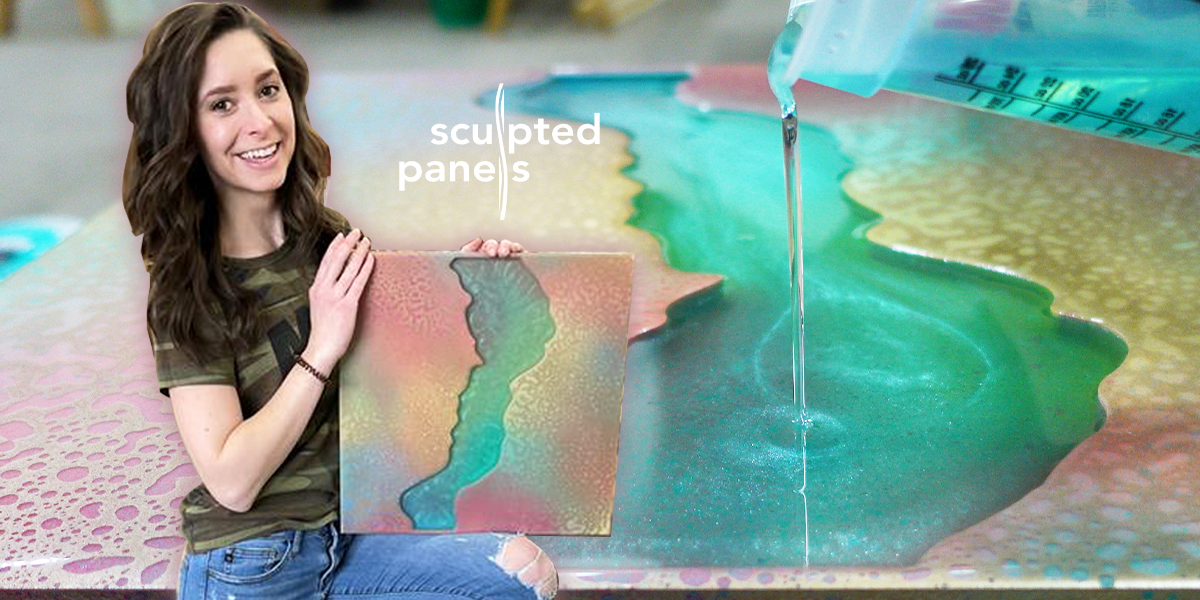 Learn how to create a soap, spray paint and resin painting! - Mas