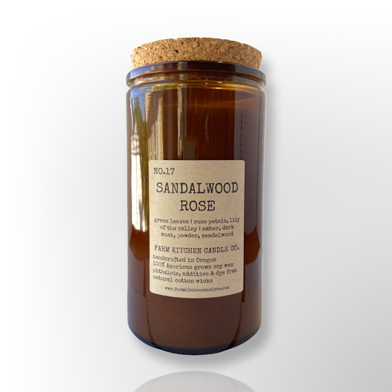 Amber + Sandalwood Apothecary Jar