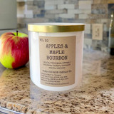 Apples & Maple Bourbon Soy Candle | White Tumbler | 8.5 oz