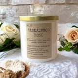 Sandalwood Rose Soy Candle | White Tumbler | 8.5 oz Sandalwood Rose Soy Candle | White Tumbler | 8.5 oz
