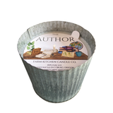 "The Author" Soy Candle | Rustic Metal | 10 oz. 