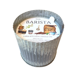 "The Barista" Soy Candle | Rustic Metal | 10 oz. 