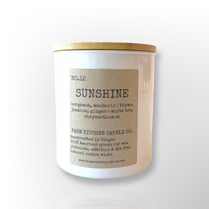 Sunshine Soy Candle | White Tumbler | 8 oz Sunshine Soy Candle | White Tumbler | 8 oz