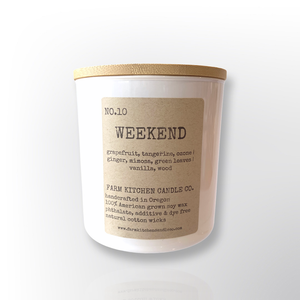 Weekend Soy Candle | White Tumbler | 8 oz Weekend Soy Candle | White Tumbler | 8 oz