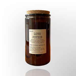 Love Potion soy candle- amber Towery Love Potion soy candle- amber Towery