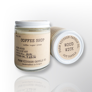 Coffee Shop Soy Candle | Crackling Wood Wick | 7 oz