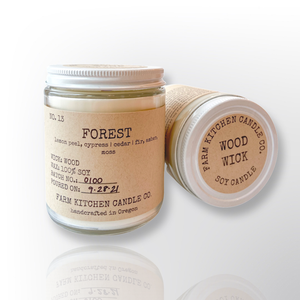 Forest Soy Candle | Crackling Wood Wick | 7 oz Forest Soy Candle | Crackling Wood Wick | 7 oz