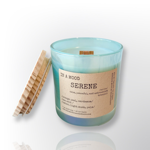 Luxe wood wick IN A MOOD COLLECTION- Serene Luxe wood wick IN A MOOD COLLECTION- Serene