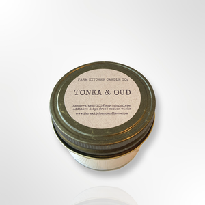 Tonka & Oud Soy Candle | Mini Jar | 3 oz Tonka & Oud Soy Candle | Mini Jar | 3 oz