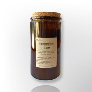 Cashmere Plum Soy Candle | Amber Apothecary | 14.5 oz.