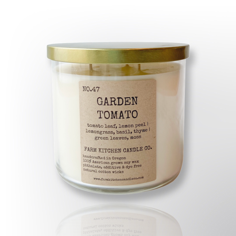 Garden Tomato Soy Candle | Triple Wick | 17 oz