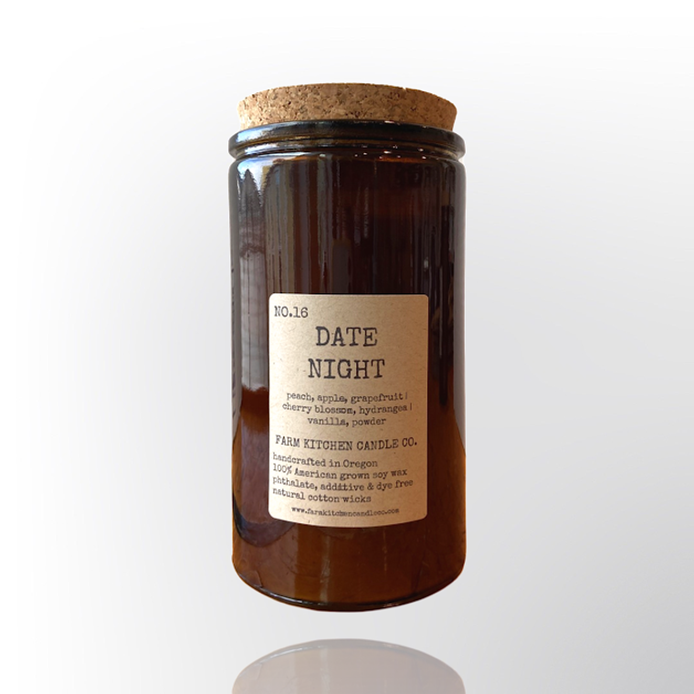 Date Night soy candle- amber Towery