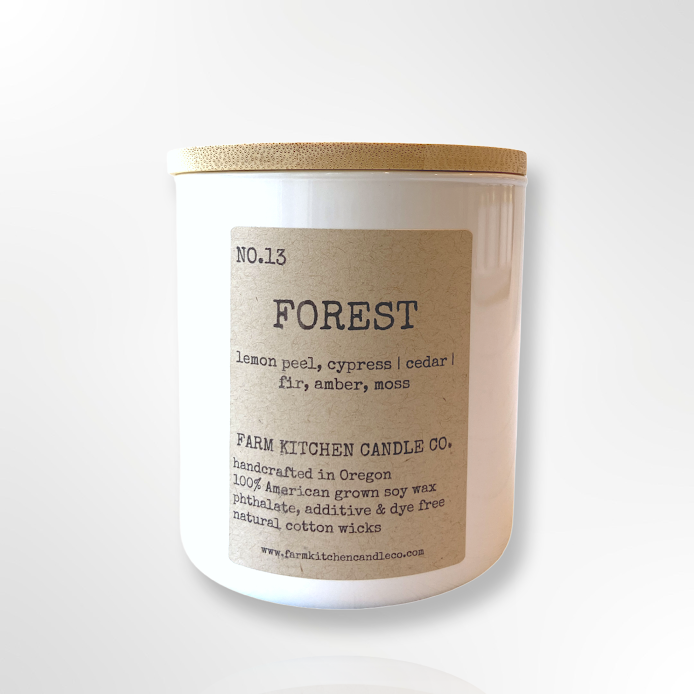 Forest Soy Candle | White Tumbler | 8 oz