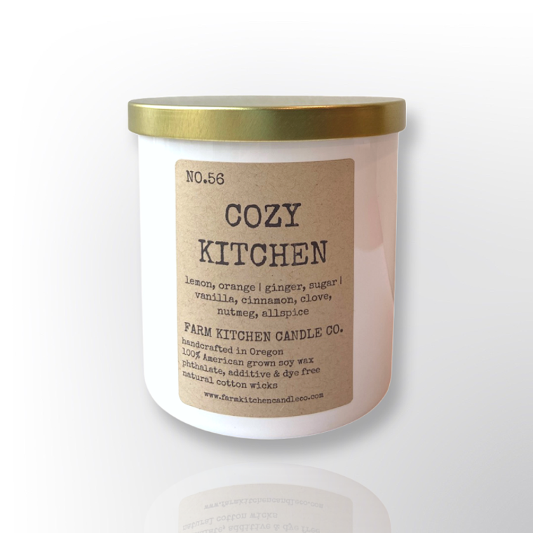 Cozy Kitchen Soy Candle | White Tumbler | 8.5 oz