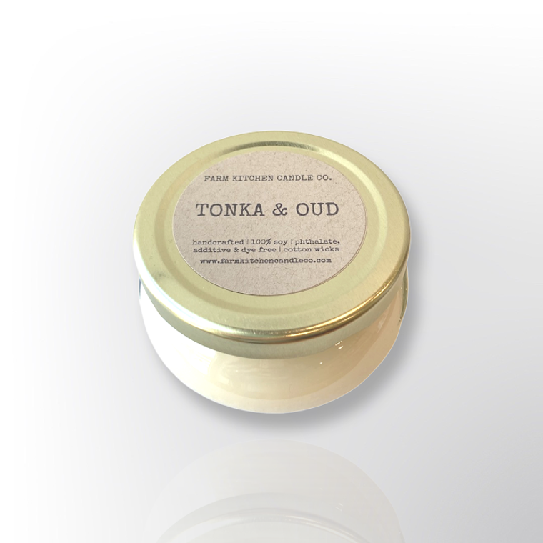 Tonka & Oud Soy Candle | Mini Tureen | 3 oz