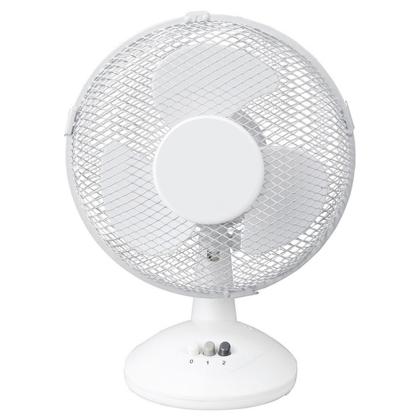 White Cooling Pedestal Fan Desktop Oscillating Stand Home Office Cool Air Tower