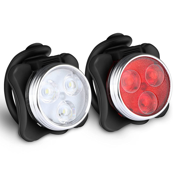 Waterproof Bicycle LED Lights USB Rechargeable Head And Tail Light