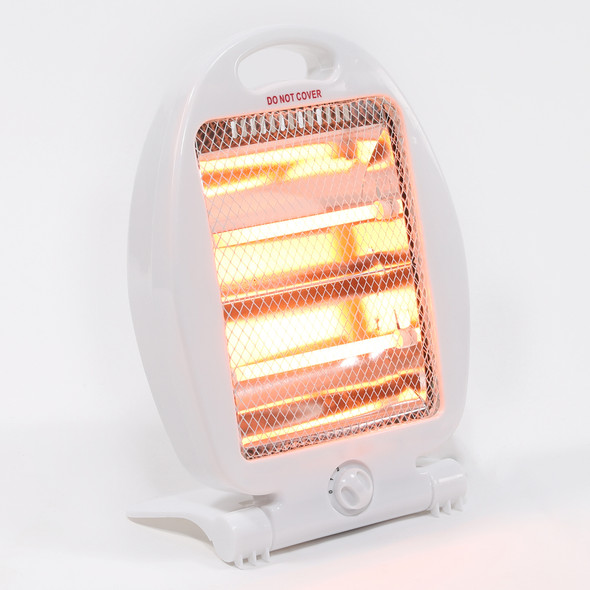 2 Bar 800W Quartz Electric Heater With Carry Handle Freestanding & Portable