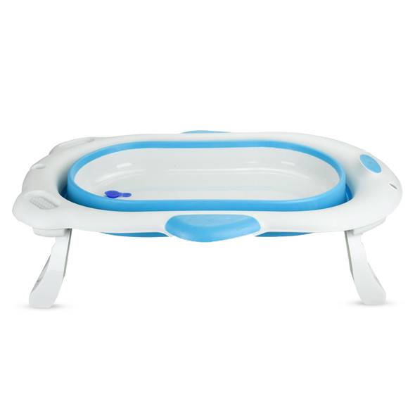 Collapsible Baby Bath Tub Anti Slip Base Plastic Foldable Bathtub For Infant & Toddlers