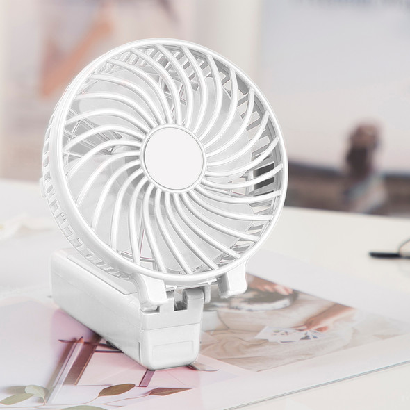 Handheld Portable Fan, USB and Rechargeable Fan, Low Noise Operation, 3 Speed Settings with 180 Degree Foldable Design, Easy to Carry, Suitable for Indoor and Outdoor Use