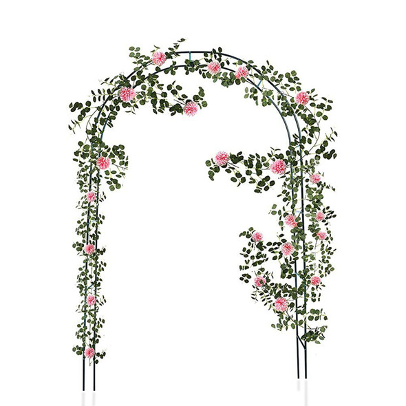 Large Metal Garden Arch, Sturdy and Durable Stainless Steel Frame, Perfect for Outdoor Garden, Lawn, Courtyard, Climbing Archway, Wedding, Christmas Decorations, Roses and Flowers, Garden Arch