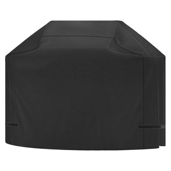 Heavy Duty BBQ Cover, Waterproof, 600D Oxford Fabric, Barbecue Cover, Anti UV Coating, Velcro Straps Closure, Windproof and Portable, Drum and Gas BBQ Cover for Outdoor Grill Protection, 180x66x124.5cm