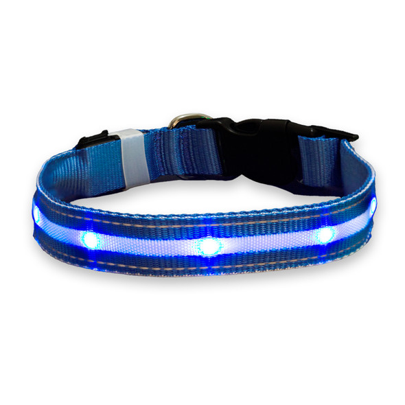 LED Dog Collar, USB Rechargeable, Waterproof, Light Up Dog Collar for Night with Quick Release Adjustable Buckle, Dog LED Light Collar, Bright 3 Lighting Modes, 8 Hour Working Time