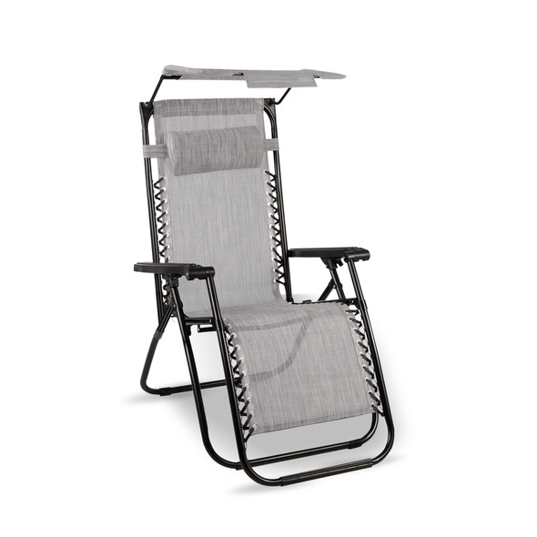 Zero Gravity Chairs, Outdoor Sun Loungers, Adjustable Backrest Pillow with Padded Seat, Anti Slip Feet, Waterproof Fabric, Sturdy Steel Frame, Easy to Fold, Recliner Garden Chair with Lock Mechanism, Ideal for Adults and Kids