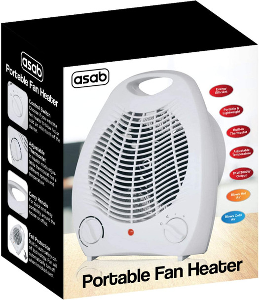 Portable Fan Heater Clothes Airer Electric For all the Rooms Desk Fan Winter House