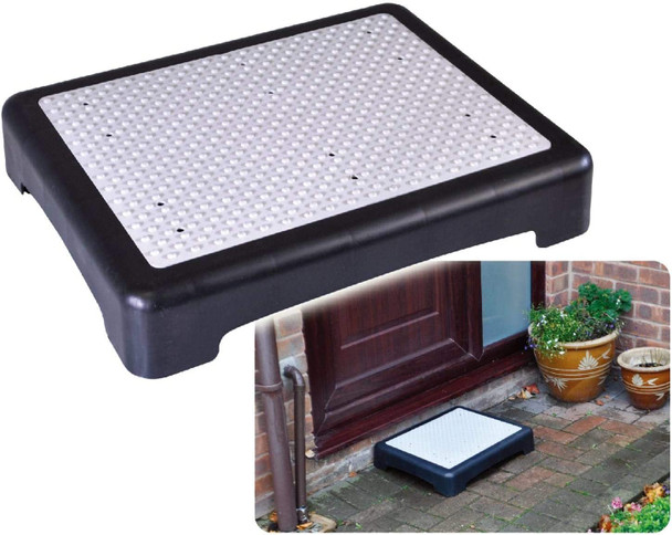 Half Step Stool, Foot Stool for Elderly, Anti Slip & Outdoor, Small Step Stool for Kids and Adults Ideal for Bathroom, Kitchen, Garden
