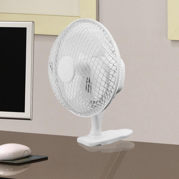 White Cooling Fan Desktop Pedestal Oscillating Stand Home Office Cool Air Tower