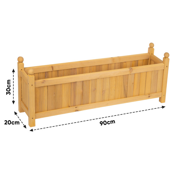 Albert Austin Wooden Planter for Garden Easy to Assemble Weather Resistant Durable Design Square Shape for Easy Planting Ideal for Indoor and Outdoor Use Lightweight Garden Planters for Flowers