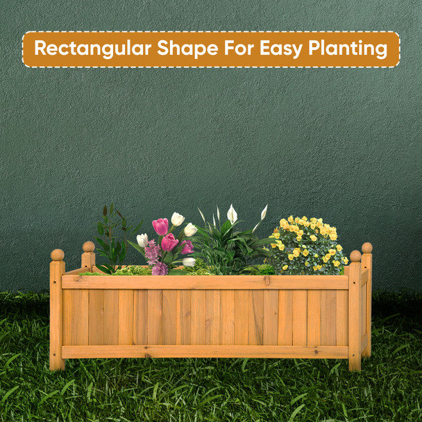 Albert Austin Wooden Planter for Garden Easy to Assemble Weather Resistant Durable Design Square Shape for Easy Planting Ideal for Indoor and Outdoor Use Lightweight Garden Planters for Flowers