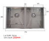 SUPER DEEP - NORMANDY CUBE DOUBLE SINK UNDERMOUNT or DROP IN 340 SUPER DEEP - NORMANDY CUBE DOUBLE SINK UNDERMOUNT or DROP IN 340